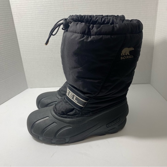 Sorel Cub Kid's Insulated Snow Boot - Black Size 4 - Picture 5 of 10